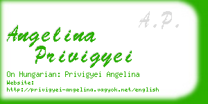 angelina privigyei business card